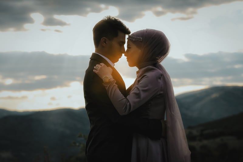 Wedding under the moonlight